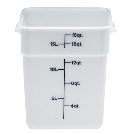 Cambro Cambro - Square Food Container, Poly, 18 Qts, 11-1-1-5/8, White, Blue Gradation, PK6 18SFSP148